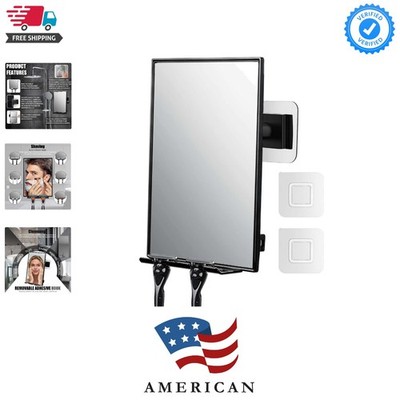 Shower Mirror for Shaving & Washing Your Face with a Squeegee - Built-in Two ...