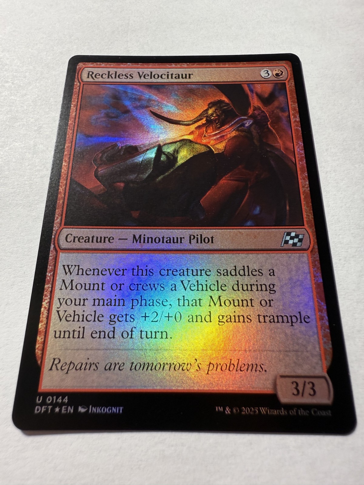 Reckless Velocitaur Aetherdrift Foil