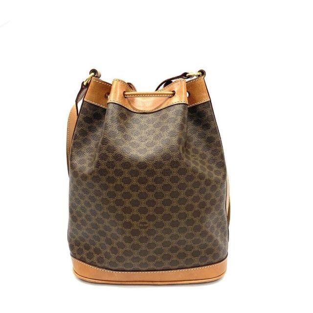CELINE Macadam Pattern Drawstring Shoulder Bag PV… - image 2