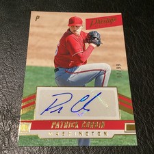 2019 Panini Prestige Auto Gold /99 Patrick Corbin #PA-PC Autograph Short Print