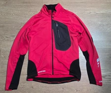 Pearl Izumi Cycling Jacket Men’s Medium Red Full Zip Long Sleeve Windbreaker
