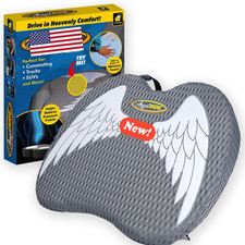 Angel Ride Auto Cushion with Memory Foam Advanced Lumbar Helps Relieve PressureN
