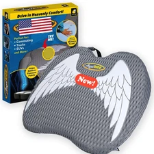 Angel Ride Auto Cushion with Memory Foam Advanced Lumbar Helps Relieve PressureN
