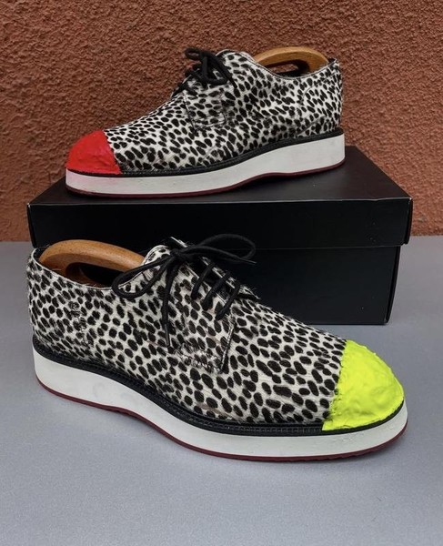 Men Hogan Heels White Leather 42.5