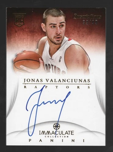2012-13 Panini Immaculate Jonas Valanciunas Inscriptions Rookie Auto #33/99 RC