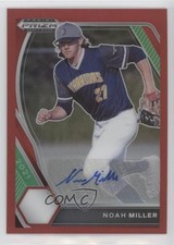 2021 Panini Prizm Draft Picks Red Prizm Auto 38/50 Noah Miller #PDP36 Auto nd3
