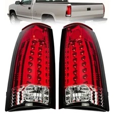 Pair LED Tail Lights For 1988-1998 Chevy Silverado Suburban Tahoe Blazer Yukon