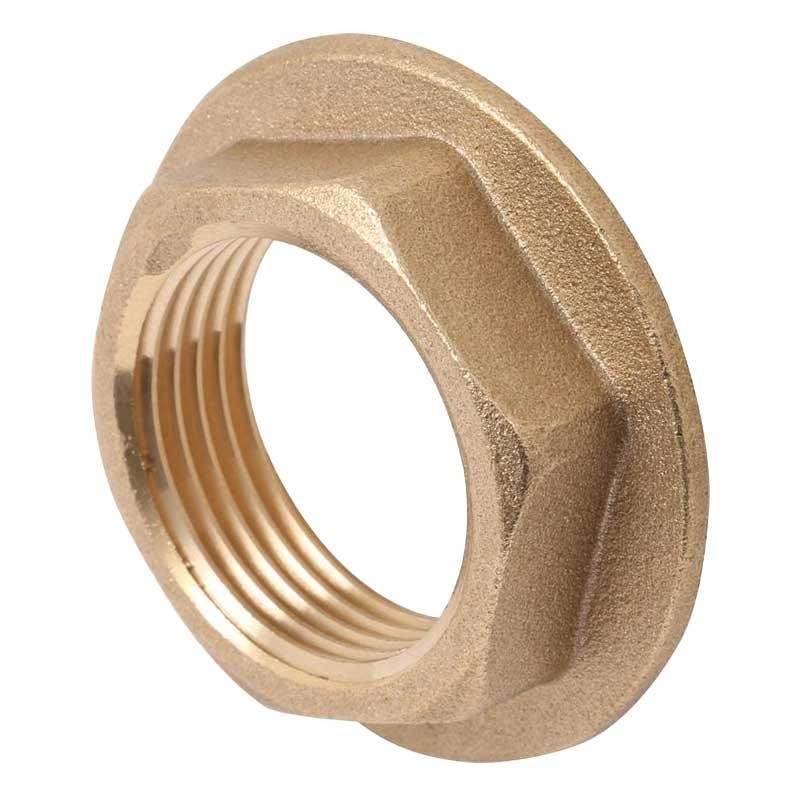 Brass 3/4"" BSP Back Nut Wide Flanged Threaded Backnut