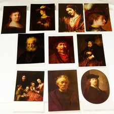 10 Kunstkarten - Rembrandt - Postkarten, vmtl 60er Jahre