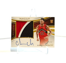 RPA #'d /50! Ulrich Chomche 2024-25 Panini Immaculate 3-Color Patch Auto 39/50