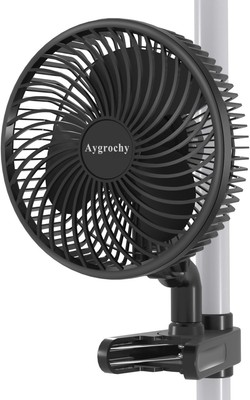 Aygrochy 10W Grow Ventilator mit Clip, EC-Motoren 10 Geschwindigkeiten grow
