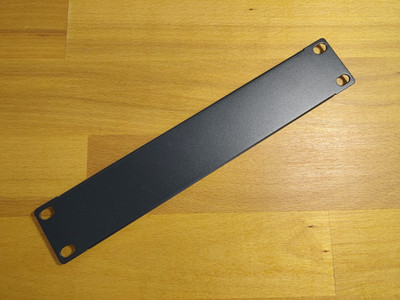 10'' Rack Blind cover | 1HE 1U | DeskPi RackMate | Frontblende | Schwarz - Black