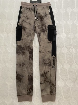 NWT Supply And Demand Men's Cargo Jogger Sweatpants Small Tie Dye Streetwear