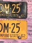 1960s New York Special License Plate DM 25 Vintage Pair — photo 3