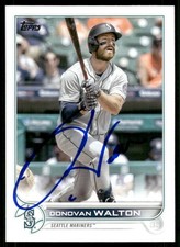 2022 Topps DONOVAN WALTON Signed Card autograph auto MARINERS PHILLIES