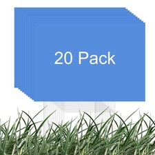 Blank Yard Signs, 16"x12" Corrugated Plastic Sheet, Blue Lawn Signs, 20 Pack