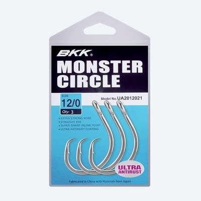 BKK Monster Circle Hooks Gr. 5/0 - 16/0 Naturköderhaken Meereskaken Salzwasser