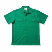 dickies mens Kelly Green 1574 twill button down uniform work shirt sizes med-5xl