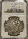 1904 S Morgan Silver Dollar NGC VF30 Nice Original Patina/Tough Date Morgan