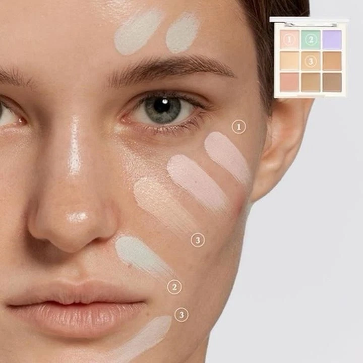 DASIQUE PRO Concealer Palette 9 Colour Corrector Makeup Palette | 1 COVER