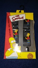 The Simpsons RARE 1998 Suspenders Character Braces Made in UK -NEW IN BOX-