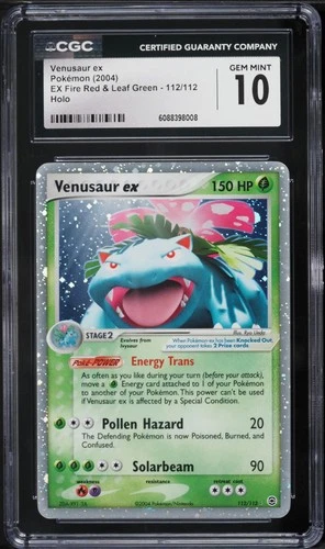CGC 10 Venusaur ex Holo Rare EX Fire Red & Leaf Green 2004 Pokemon Card #112
