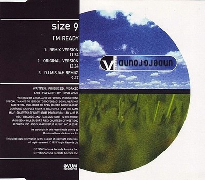 Size 9   I'm Ready | Maxi CD | Stil: House, Tech House, Acid House