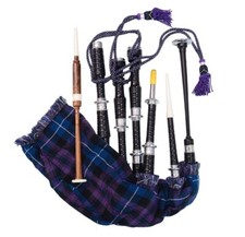 Scottish Highland Rosewood Black Bagpipe Pride of Scotland with free tutor book