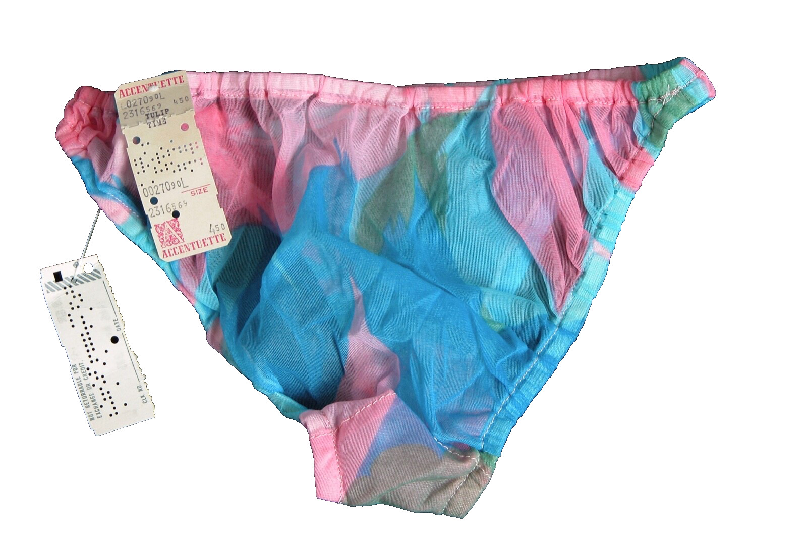 Vtg 60s ACCENTUETTE Tulip Time Briefs L Nylon Panties Saks Fifth Avenue NEW NWT image 2
