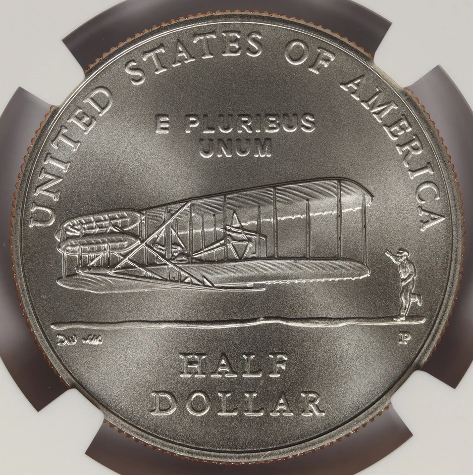 2003-P 50c First Flight Centennial Commemorative Half Dollar NGC MS70 - Image 4 of 4