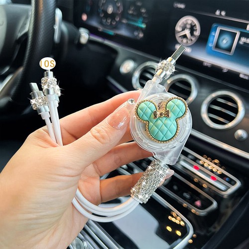 Bling 3 in 1 Fast Charging Cable Phone Charger Cord For iPhone Type C Micro USB - Picture 12 of 15