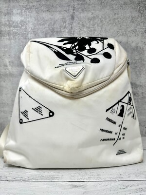 Prada Signaux Backpack Printed Nylon