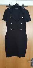 Black office work smart dress size 10 worn once