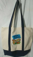 Soft foldable Canvas Grocery Shopping Reusable Carry Tote Bag. White
