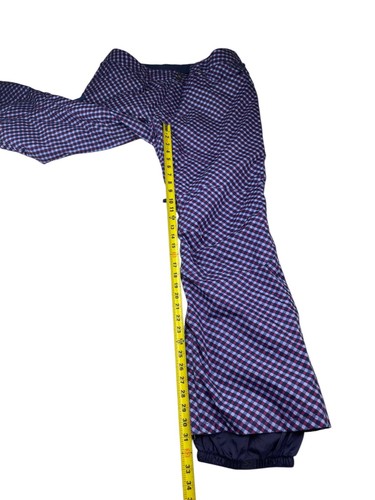 Burton Men's DryRide Insulated Ski/Snow Pants Blue/Purple Gingham • XL - 第 8/10 張圖片