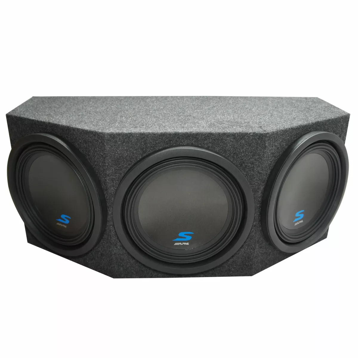 lager grund instans Universal Fit Alpine S-W12D2 Type S Triple 12&#034; Subwoofer Loaded Sub Box  New 793276242150 | eBay