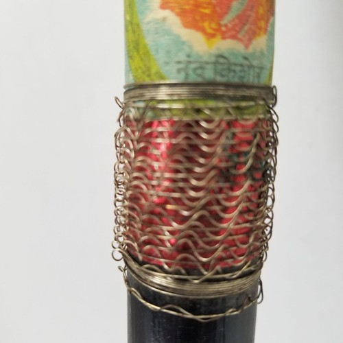 Vintage Black 6 Hole Wood Flute Made in India 14" - Picture 9 of 10
