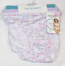 NWT set of 3 JOCKEY 2070 supersoft BIKINI in LILAC FLORAL SEAFOAM 9
