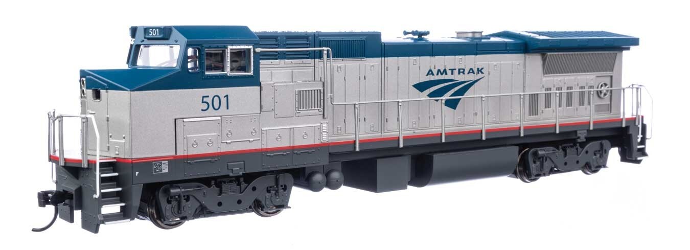 Gauge H0 - Walthers Diesel Locomotive Ge Dash 8-32BWH Amtrak With Sound - 19559