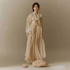 Tang Dynasty Flower Embroidered Hanfu Dress Traditional Harajuku Daily Dresses