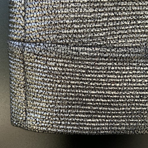 New Diane Von Furstenberg Wool Blend Size 10 Katinko Mini Skirt Silver Metallic - Picture 13 of 16