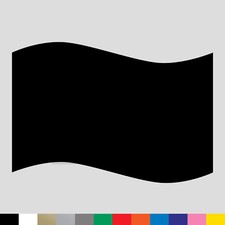 Waving Flag Vinyl Die Cut Decal Sticker - Shape