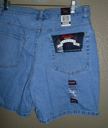 Bill Blass Casual Jean Shorts Women's 14 High Waisted Blue Denim Pants NWT - Picture 5 of 12