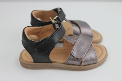 Neue Bisgaard Sandalen Gr. 25 Agna O schwarz Leder Kinderschuhe für Mädchen