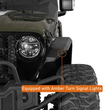 Front & Rear Fender Flares Fit Jeep Gladiator JT 2020 2021 2022 2023 2024 2025