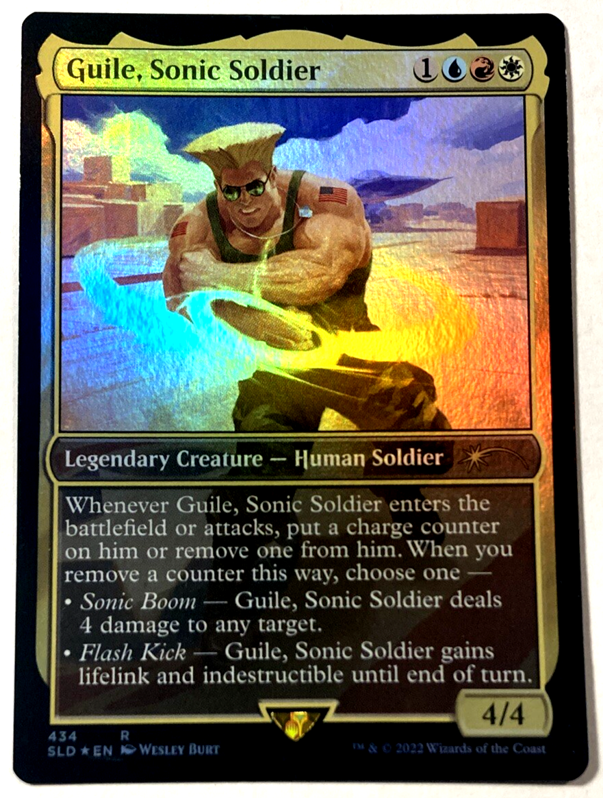 MTG/SLD/Street Fighter/Foil/1個④ MTG Guile, Sonic Soldier (Foil) Secret Lair x Street Fighter
