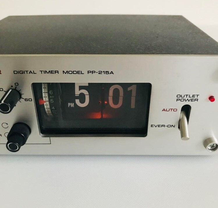 Pioneer PP-215A Digital timer Alarm Flip Clock Used japan F/S | eBay