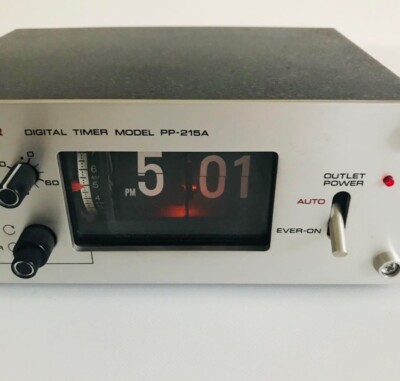 Pioneer PP-215A Digital timer Alarm Flip Clock Used japan F/S | eBay