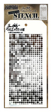 Tim Holtz Stampers Anonymous Layering Stencil Fading Dots Halftone Pattern Art