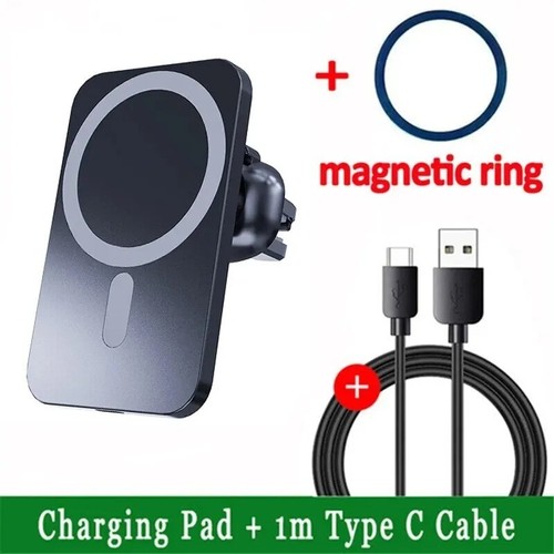 Support Chargeur Voiture 30W MagSafe Charge Rapide Sans Fil pour iPhone 15 14 13 12 - Photo 14 sur 14